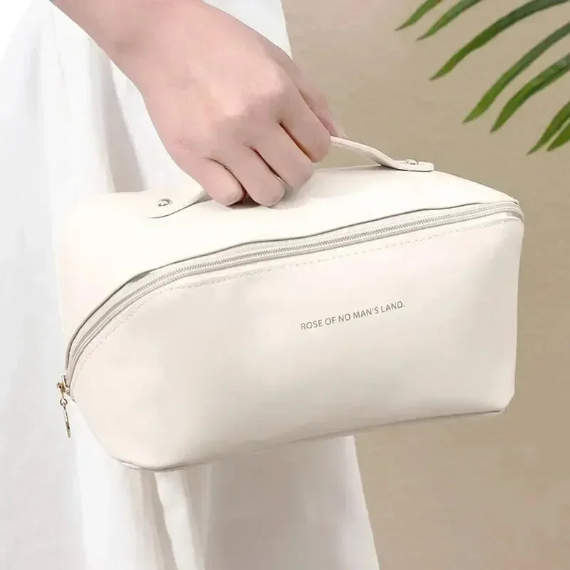 Luxury Travel Makeup Bag – Large Capacity & Stylish Essentials Organizer